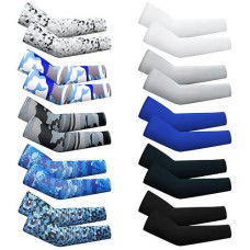 Xuhal Arm Sleeves Kids Baseball Compression Sleeve Sun Protection Uv Cooling Arm Cover For Youth(4-7 Years, Stylish Style)