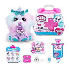 Pets Alive Pet Shop Surprise S3 Puppy Rescue (Yorkshire) By Zuru Surprise Puppy Plush, Ultra Soft Plushies, Compound Surprises Inside, Interactive Toy Pets, Electronic Speak And Repeat