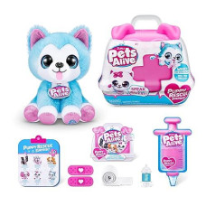 Pets Alive Pet Shop Surprise S3 Puppy Rescue (Wole Dog) By Zuru Surprise Puppy Plush, Ultra Soft Plushies, Compound Surprises Inside, Interactive Toy Pets, Electronic Speak And Repeat