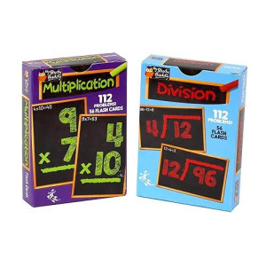 Regal Games Math Flash Cards For Multiplication & Division - 1St Grade, 2Nd Grade, 3Rd Grade Math & More - Flash Cards Math For Kids (112 Cards - 2 Packs)