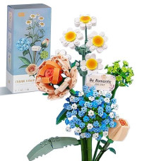 ZIYOSTAR Mini Bricks Flower Bouquet Set for Ages 6-12,