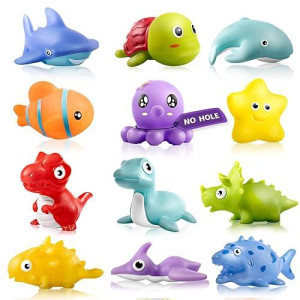 Hely Cancy Infant Bath Toys For 18 Months - No Hole Animal Bathtub Toys, Baby Bath Tub Toys