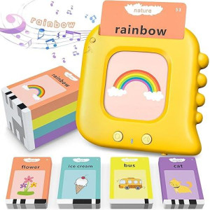 Talking Flash Cards,Kids Toddler Flash Cards With 240 Sight Words,Montessori Toys,Autism Sensory Toys,Speech Therapy Toys,Learning Educational Toys Gifts For Age 1 2 3 4 5 Years Old Boys And Girls