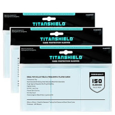 Titanshield [3-Pack 450 Sleeves Bundle Premium Clear Card Sleeves Compatible With Standard Sized Board Games, Mtg Magic The Gathering, Pokemon, Lorcana And Trading Cards 2.5" X 3.5" 66X91Mm