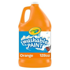 Crayola Washable Paint, Orange Paint, Classroom Supplies, 1 Gallon