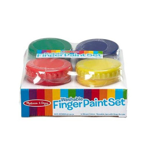 Melissa & Doug 4-Color Finger Paint Set - 14 Fl Oz