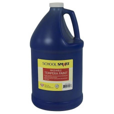 School Smart Washable Tempera Paint, Gallon, Blue