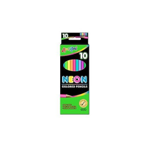 Liqui-Mark Colored Pencils, Assorted Neon Colors, Set Of 10