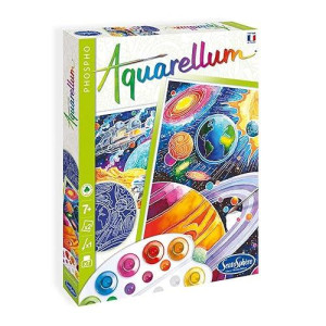 Sentosphère Aquarellum Phospho Cosmos Glow In The Dark Watercolor Painting Kit