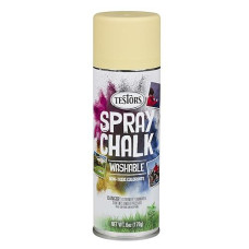 Testors 307591 Matte Washable Spray Chalk Yellow, 6 Oz