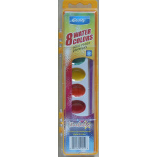 8Ct Washable Watercolor Boxed Wbrush Case Pack Of 48