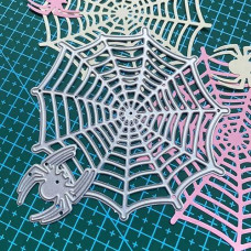 Zbfwmx Halloween Cut Dies Spider Web Cutting Dies For Card Making Album Decoration Handmade Diy Paper Cards Stencils Template Embossing Scrapbooking Craft