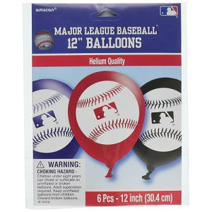 Rawlings MLB Red & White 12" Latex Balloons - 72 Pack