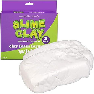 Scs Direct Maddie Rae Slime Clay (2 Pack) Non-Toxic, No Mess Clay Foam Formula For Unique Creamy Butter Effects, Great For Arts & Crafts, Slime Glue Making Supplies, School Projects, Kids Gift