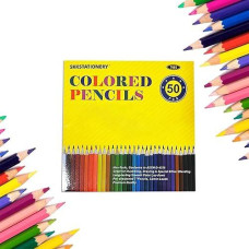 SKKSTATIONERY 50 Pcs Colored Pencils - Vibrant Art Supplies