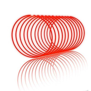 Glow Fever Glow Sticks Bulk 100Ct 22'' Glow Necklaces With Connectors, Neon Light Sticks For Party Festivals Raves Concert Birthday Wedding, Red