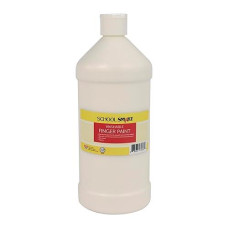 School Smart 1 Quart Washable Finger Paint - White