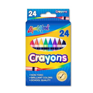 Liqui-Mark 24 Pack Crayons - Assorted Colors