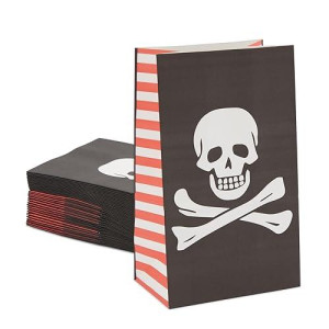 Juvale 36 Pack Pirate Party Bags For Kids, 5 X 8.7 X 3 Inches - Pirate Goodie Bags For Pirate-Themed Birthday Party Supplies