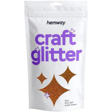 Hemway Craft Glitter 100G / 3.5Oz Glitter Flakes For Arts Crafts Tumblers Resin Epoxy Scrapbook Glass Schools Paper Halloween Decorations - Fine (1/64" 0.015" 0.4Mm) - Copper Holographic