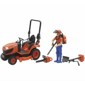 NewRay Kubota BX2670 Lawn Tractor with Figure & Accessories