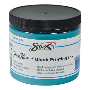 Ink Sax Block Printing Pint Turquoise