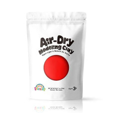 Sago Brothers Modeling Clay For Kids - Red, 7 Oz Molding Magic Clay For Kids Air Dry, Super Soft Clay For Diy Slime, Ultra Light Air Dry Modeling Clay For Toddlers Children Teens