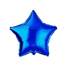 Blue Star Balloon 18 Inches Foil Balloons Mylar Helium Balloons For Birthday Party Wedding Baby Shower Decorations, Pack Of 20