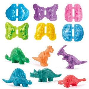 Vconejo Color Dough Toys Dough Accessories Set Creations Tools For Kid 2-4-8 Years (Dinosaurs World)