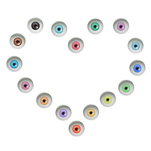 30 Pairs 12Mm Halloween Glass Human Eyes Realistic Pair For Art Dolls Sculptures Props Masks Fursuits Jewelry Making Taxidermy