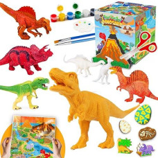 FUNZBO Dinosaur Painting Kit - Art Supplies for Kids 3-9 Years