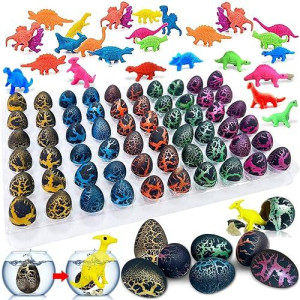 iGeeKid 60 Pack Dinosaur Hatching Eggs - Colorful Fun for Kids