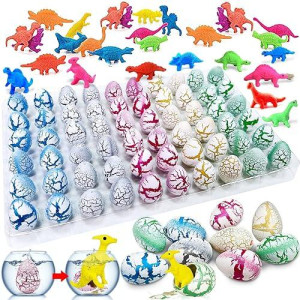 iGeeKid Dinosaur Eggs Hatching - 60 Pack Colorful Party Favors