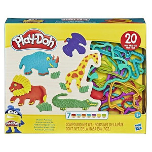 Play-Doh Makin' Animals Create It Kit For Kids 3 Years And Up With 7 Non-Toxic Colors