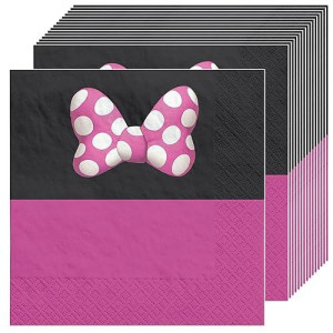 Minnie Mouse Luncheon Napkins, 16-Pack, Eco-Friendly