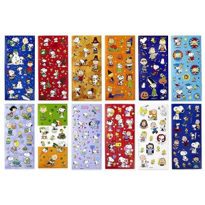 Hallmark Peanuts Stickers - 237 Multicolor Stickers, 12 Sheets