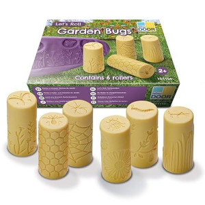 Yellow Door Garden Bugs Set of 6 - Yellow Rolling Toys