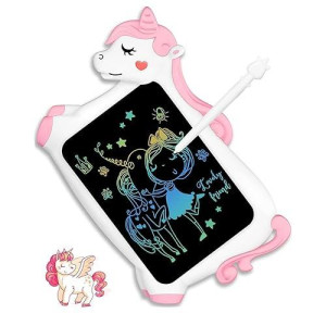 Cheerfun Unicorn Toy Gifts For Girls Boys Lcd Writing Tablet For Kids | Toddler Travel Road Trip Essential Toy Gift For 3+4 5 6 7 8 Year Old | Doodle Draw Board | Easter Gifts Learning Birthday