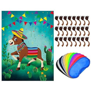 Outus Pin The Tail On The Donkey Game - Fiesta Party Fun