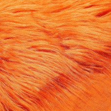 Tatuo Orange Faux Fur Fabric 60x18 Inch for DIY Crafts