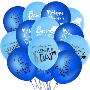 60Pcs Happy Father'S Day Party Latex Balloons - Fathers Day/Best Dad Ever Party Decorations Supplies Decor Balloon