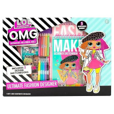 Lol Surprise! Omg Flawless Fashion Sketchbook By Horizon Group Usa, Diy Craft Kit, Learn Pattern Making & Drawing, Includes Sketchbook, Stencils, Art Pages, Repositionable Stickers & More