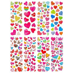 SIX VANKA 3D Puffy Stickers - 8 Sheets, Lovely