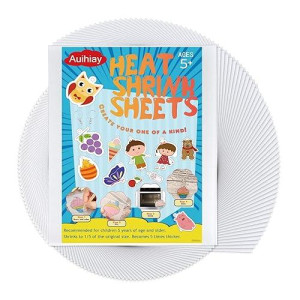 Auihiay 50 Shrink Plastic Sheets Mini Shrink Films Papers For Kids Creative Mothers Day Crafts, Mothers Day Gifts Christmas Ornament, 4 X 3 Inch / 10 X 7.5 Cm