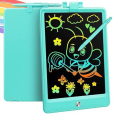 11 Inch Lcd Writing Tablet Toys For 3 4 5 6 7 8 Year Old Boys Girls Gifts, Colorful Drawing Board Writing Doodle Pad, Portable Scribbler Boards Educational Toys Gifts For Kids Learning (Blue)