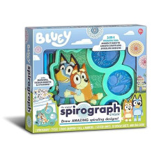 Spirograph Cyclex Set Bluey - Drawing Kit, Arts And Crafts, Bluey Toys, Art Supplies, Stickers For Kids, Bluey Stickers, Spiral Art, Markers, Stickers, Design Sheet Included, Ages 5+