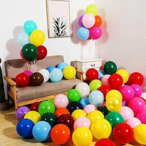 Abbaoww 100 Pcs Red Balloons 10 Inch Strong Latex Balloons For Party Decoration, Birthday, Wedding, Anniversary, Christmas And Arch Supplies