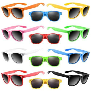 Tuparka 20 Pack Kids Sunglasses Summer Party Supplies Goody Bag Fillers For Pool Party Birthday Party Favors (Mixed Colors)