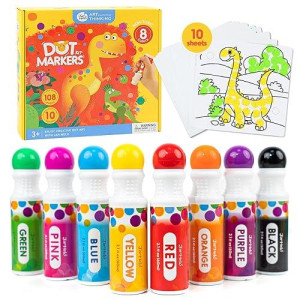 Jar Melo Washable Dot Markers Kit for Kids - 8 Colors