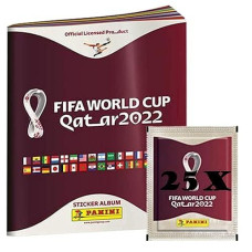 Panini Fifa World Cup Qatar 2022 Official Sticker Series (1 X Softcover Album + 25 X Bags)